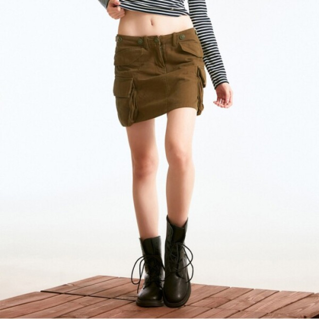[후아유] [유아X] 카고 숏 스커트 (WHWHD3792F-T)