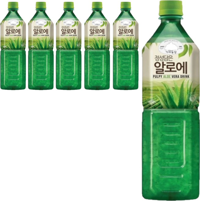 웅진 가야농장 정성담은 알로에, 6개, 1L