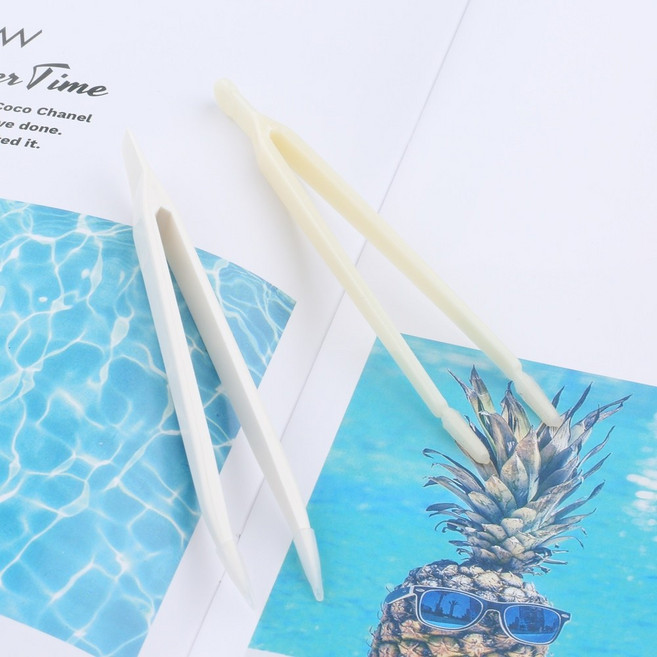 전문가용 안경원 안경점 사용 대형 소프트렌즈 콘택트렌즈 실리콘 집게 핀셋, 케이스 있음(MADE IN CHINA), 1개