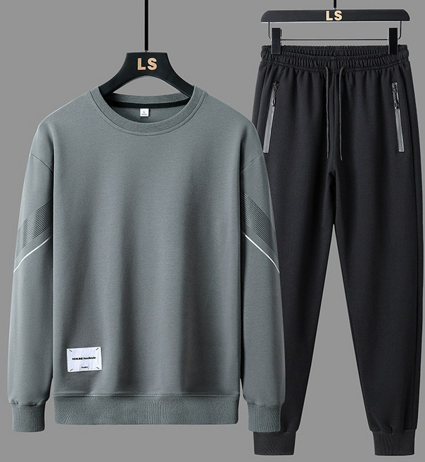 남성 남자맨투맨 트레이닝복 세트 남자 츄리닝 세트 라운드남자 운동복 세트 프리미엄원단