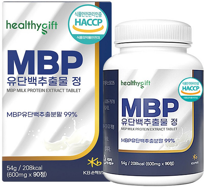 런칭특가 MBP 유단백 추출물 정 식약처 HACCP 인증 엠비피, 1개, 90정