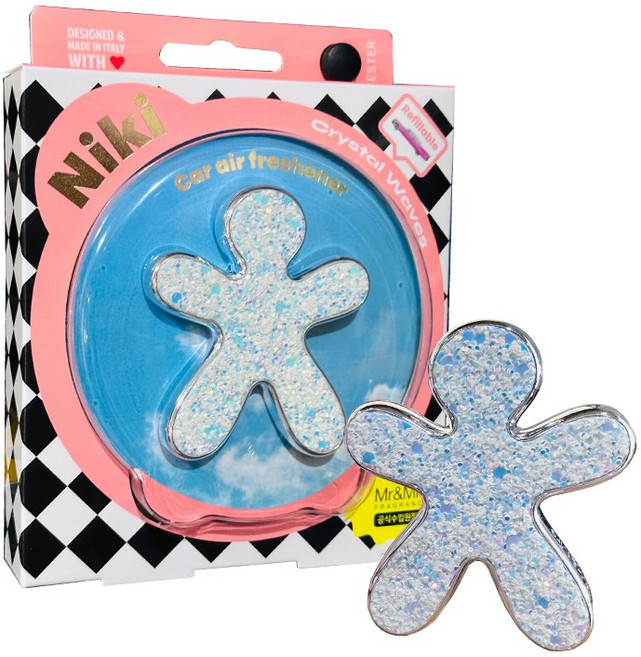 미스터앤미세스 니키 클래식 신형 크리스탈웨이브 차량용방향제, 1개