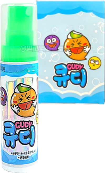 큐디 음료 스프레이 포도향 14ml x 24개, 14g