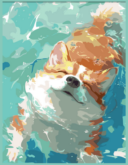 온메이드 DIY 명화그리기 그림그리기 세트 MD-220, 1개, 06 강아지