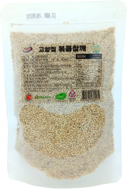 고향집 볶음참깨 통참깨, 1개, 200g