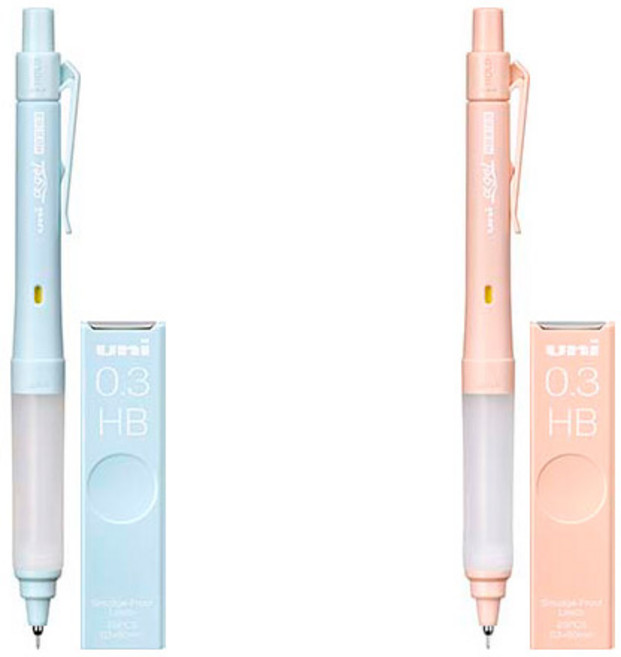 유니 쿠루토가 알파겔 스위치 샤프 0.3 한정판 세트(샤프심 포함), 한정판 0.3 페일오렌지(샤프+샤프심)