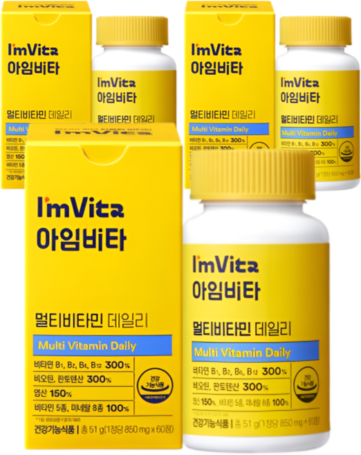 아임비타 멀티비타민 데일리, 60정, 3개