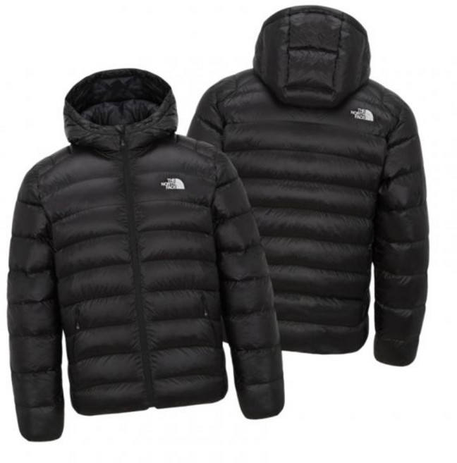 [매장판] 노스페이스 경량 패딩 자켓 남성 마티에 다운 후디 점퍼 블랙 NJ1D