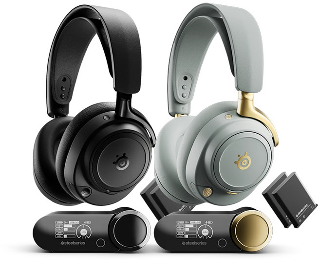 SteelSeries 賽睿 Arctis Nova Elite 無線電競耳機 雙模連線 多音源混音 電競耳機 無線耳機, 黑, 主商品