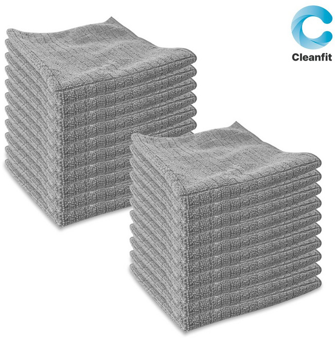 크린핏 바둑 극세사 행주 40x60cm, 40x60(회색), 20개