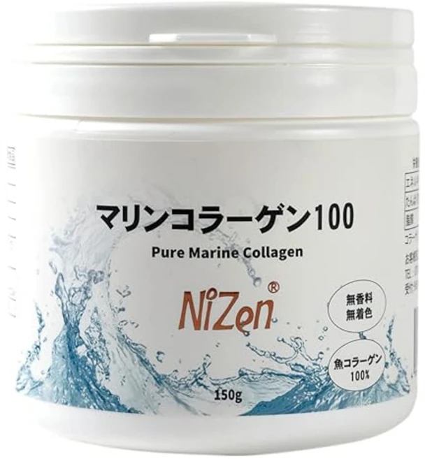 Nizen 마린 콜라겐 100 일제 가수분해 콜라겐 펩타이드 플레인 맛 콜라겐 분말 먹기 쉽다 굳지 않는다 미용 건강 보충제 단백질 보조제 콜라겐 보조제 150g - 쿠팡