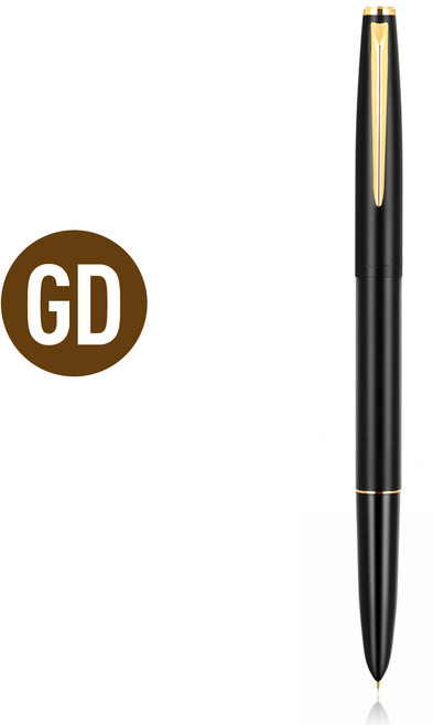 JINHAO 911 만년필 이리듐 EF 펜촉 회전 잉크 골드 실버 클립 학교 사무용품 쓰기 편지지 선물, 01 GD