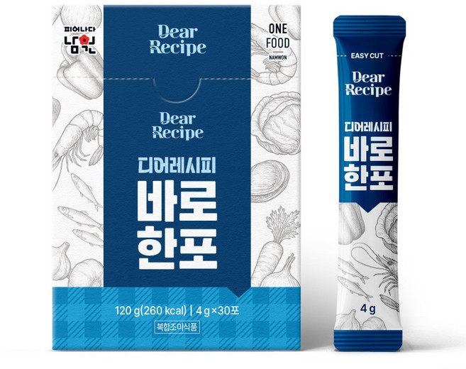 바로한포 분말육수 샤브샤브 잔치국수 가루 멸치, 1개, 120g