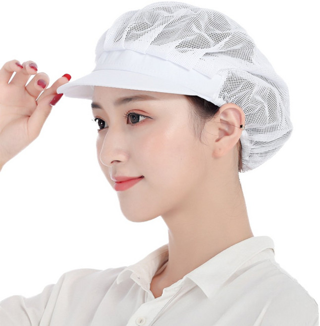 비바로드 위생모자 주방 조리 모자, 올매쉬, 3개, 화이트