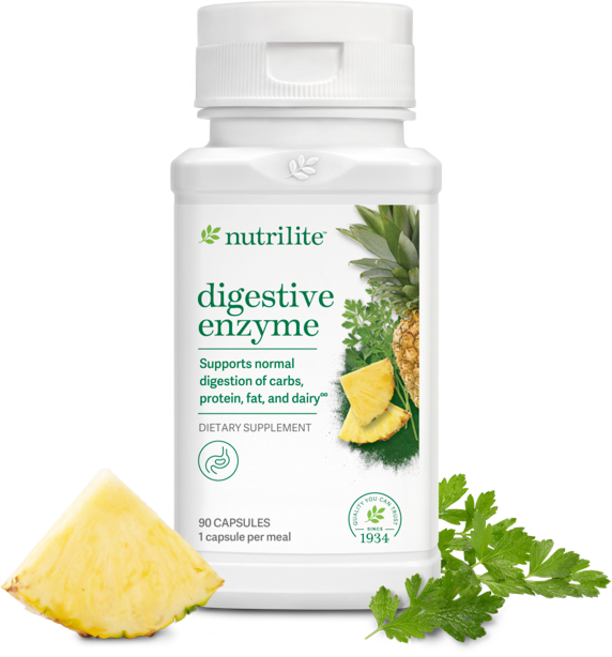 미국 암웨이 뉴트리라이트 소화효소 다이제스티브 엔자임 90정, 1개