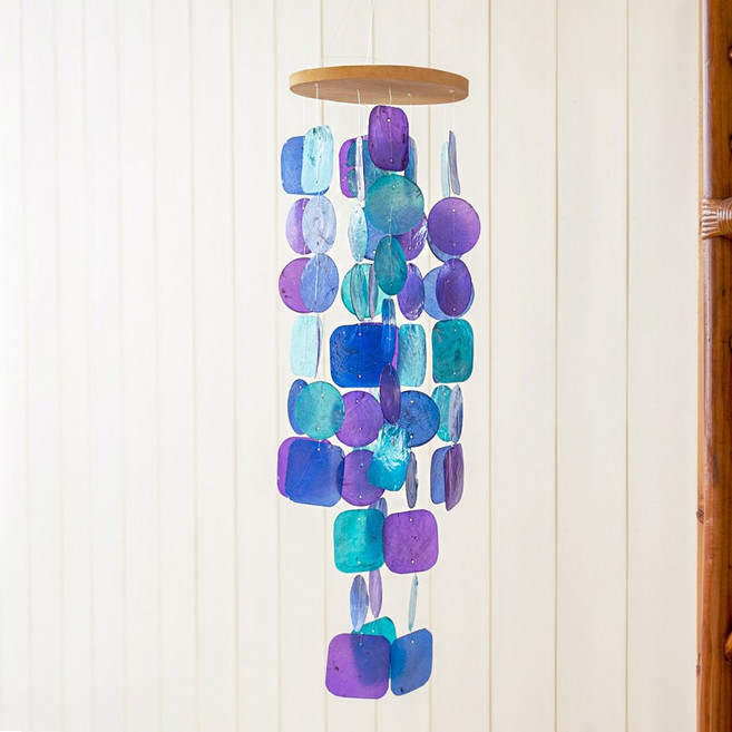 인테리어 자개 모빌 드림캐쳐, 블루