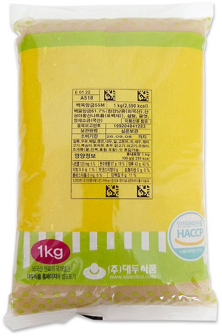 쿠킹스토리 고운 백앙금 1kg, 1개