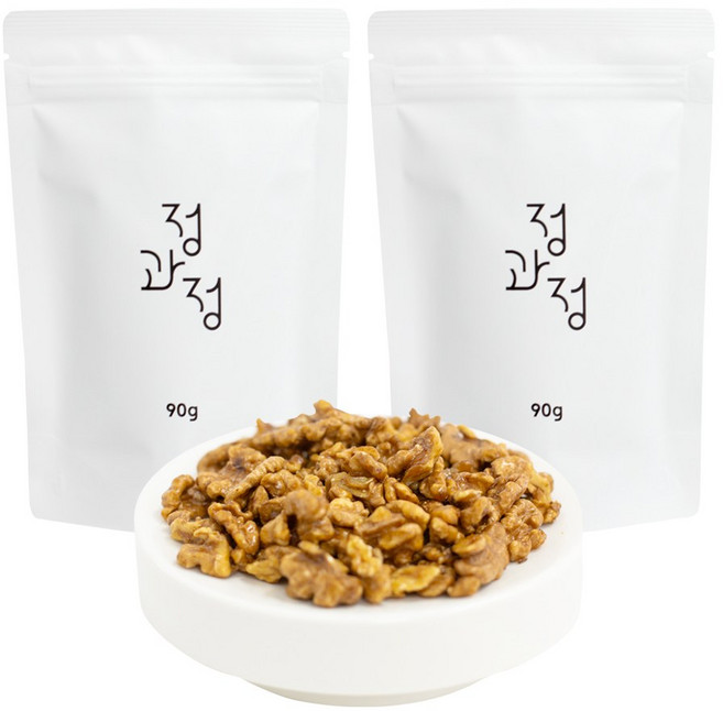 정과정 호두정과 건강 간식 프리미엄 호두강정 디저트 견과류, 2개, 90g