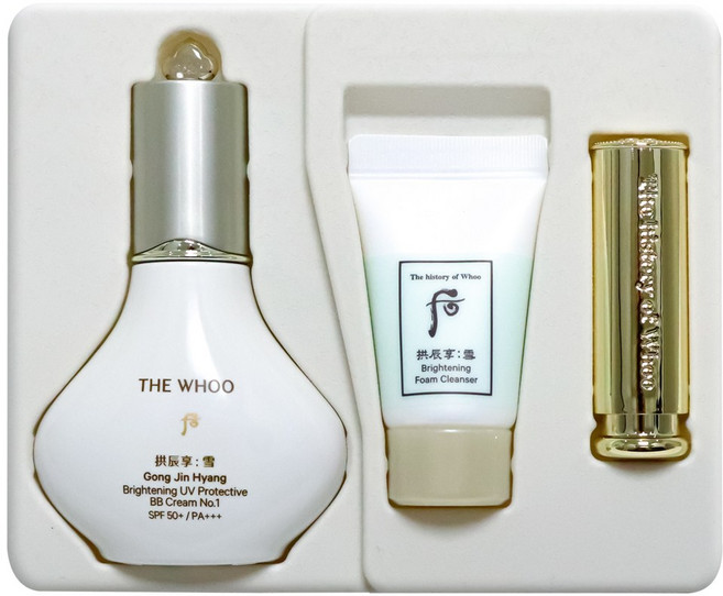 더후 공진향 설 미백 선 비비 세트 / 미백 자외선 차단 주름개선 기능성 화장품, 1개, 40ml, 1호