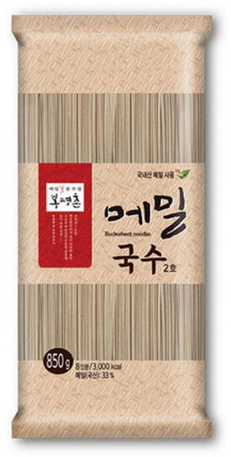 봉평촌 메밀국수 2호 850g x 2개(국내산 정품)냉모밀 면사리 소면 냉면 소바 막국수, 2개