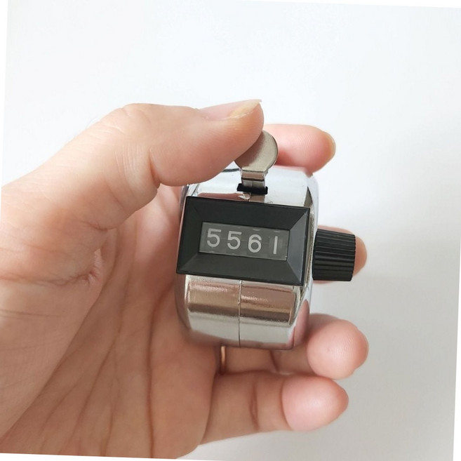 휴대용 수동 계수기 실버 인원 파악 카운터기 수량체크 숫자세기, 1