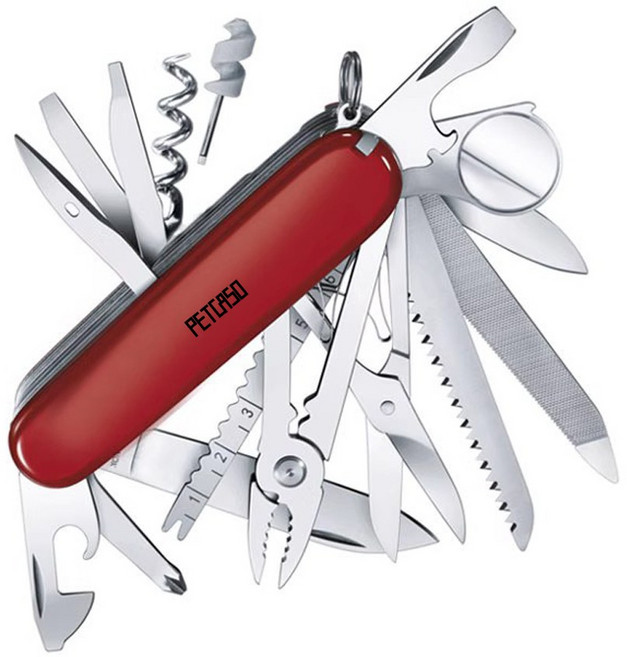 펫카소 맥가이버 다용도 작업 캠핑 휴대용 멀티툴, 1개