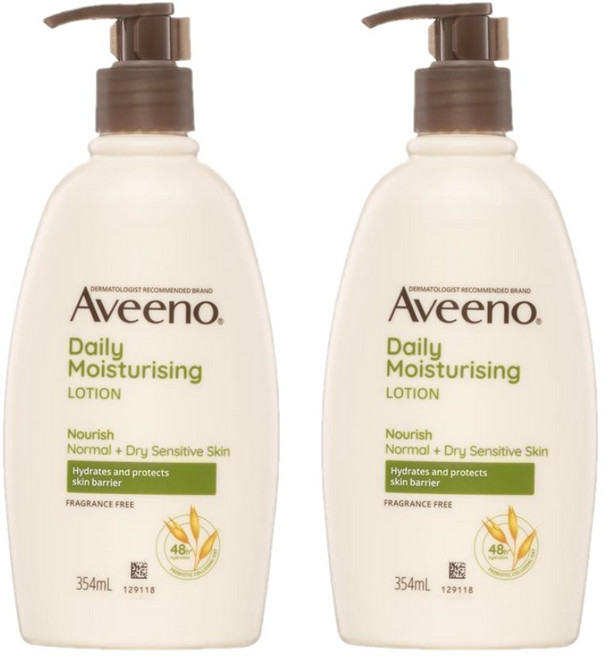 아비노 무향 모이스처라이징 수분 로션 Aveeno Daily Moisturising Lotion, 2개, 354ml