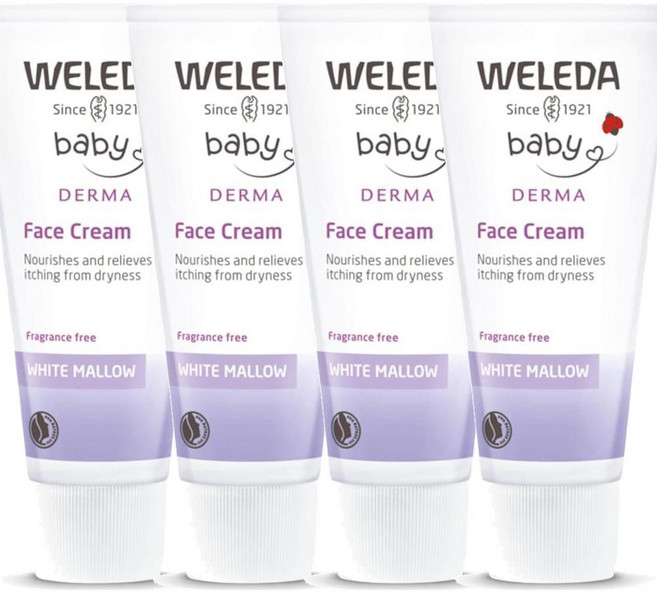 [2+2] 벨레다 화이트 멜로 페이스 베이비 크림, 4개, 50ml