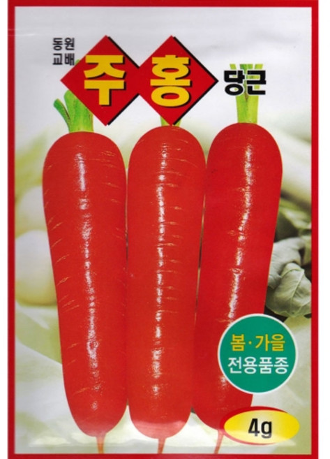 영농사 <주홍 당근 씨앗 4g>, 1개