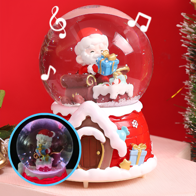 어반픽스 스노우볼 무드조명 오르골 4종, 혼합색상