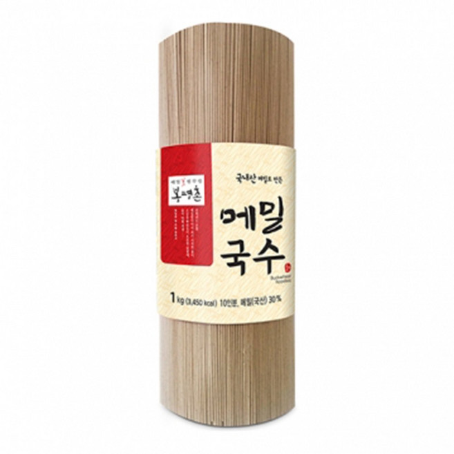 봉평촌 메밀국수 30% 롤 1kg x10개 한박스, 10개