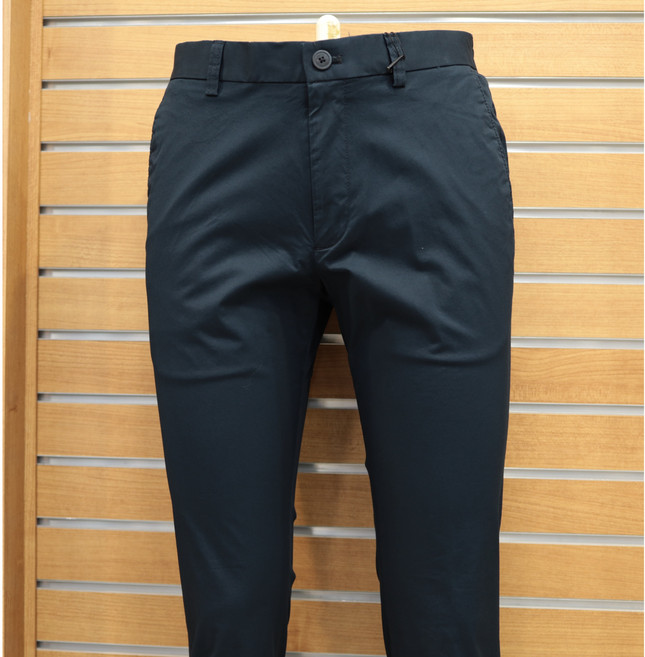 [INDIAN] 슬림 허리밴딩 면바지 네이비 MIV DL5M3161