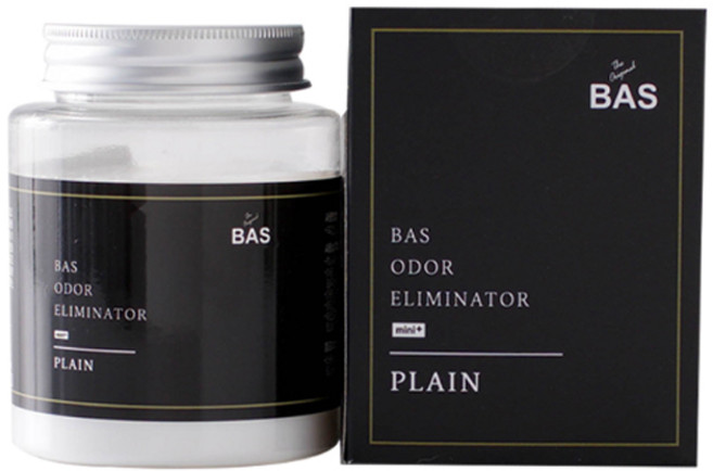 BAS 차량용 생활 탈취제 미니 플러스 플레인 무향, 160g, 2개