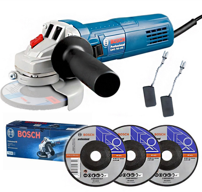 보쉬 정품 4인치 핸드 그라인더 GWS750-100, 1개