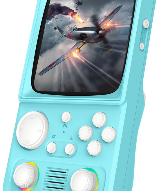 AISLPCR R36TMAX 掌上遊戲機 支援雙人聯機, 藍色128G