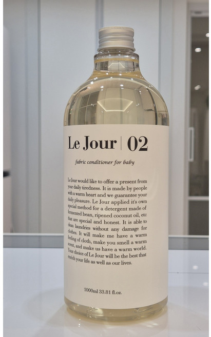 [정품출고] 르주르 유아 섬유유연제 베이비파우더 향 02 [ 고농축 프리미엄 아기 섬유유연제 ] 1L 1개