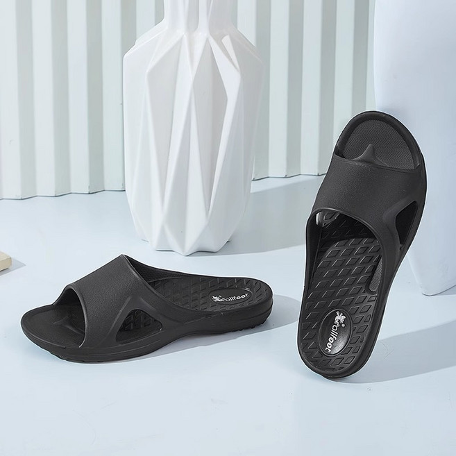 allfoot 足弓拖鞋 台灣足弓支撐拖鞋 輕便舒適耐磨 EVA材質, 黑色,女M碼（37~38碼內徑24cm）