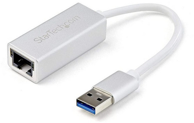 StarTech.com USB 3.0-기가비트 네트워크 어댑터 - 실버 MacBook Chromebook 또는 태블릿용 세련된 알루미늄 디자인 기본 드라이버 지원(USB310, 1Gbps, Space Gray