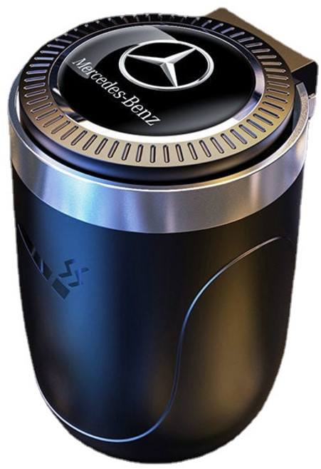 자동차 재떨이 보편적 인 창조적 인 성격 추세 장식 커버 다기능 남성 자동차, 블랙 (메르세데스), 1개