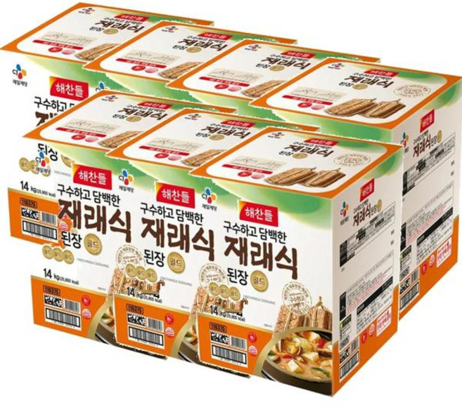 CJ 해찬들 구수하고 담백한 재래식된장, 14kg, 7개