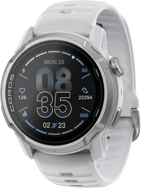 코로스 아펙스4 GPS 스마트워치 정식수입품, GPS + 블루투스, 42mm, 화이트 실리콘