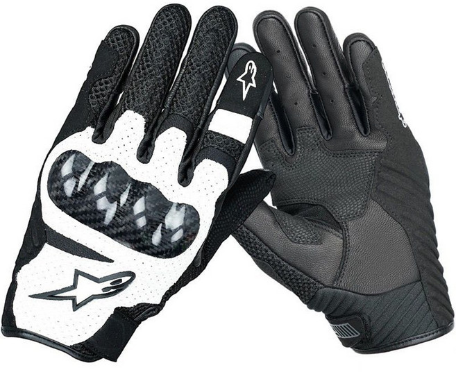 rigiu 지트글로게 알파인스타 스크린터치 장갑 오토바이 여름 메쉬 통기성 글러브 바이크 라이더, 화이트(No:1 고품질)