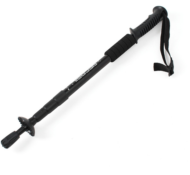 원마운트 4단 길이조절 등산스틱 110cm 블랙 트레킹폴, ONE COLOR/FREE, 1개