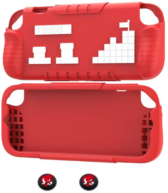 닌텐도 스위치2 통커버 케이스 Switch2 일체형 보호 커버, 1개, 붉은색, pix