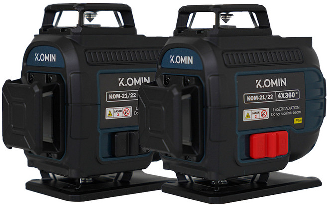 [오후6시 당일출고] 크오민 4D 바닥 미니 레이저레벨기 메모리얼기능 수평기 그린레드 세트, 1개