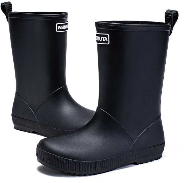 YANGTA 가볍고 미끄럼 방지 패션 여성 레인부츠 작업용 낚시화 야외 미들 레인부츠