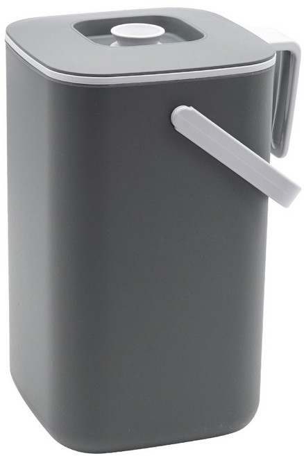 생활엔 담따 대용량음식물쓰레기통 5L, 1개, 그레이