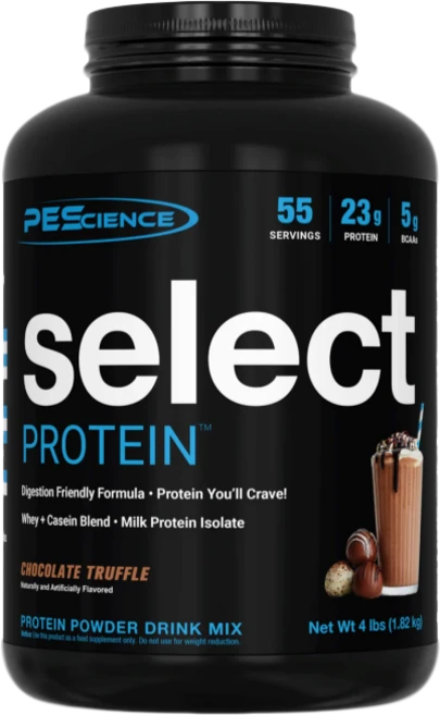 SELECT 프로틴- 유청+카제인 5:5 단백질 조합 [PEScience], 초콜릿 트러플맛(대용량 55서빙), 1개, 1.82kg - 쿠팡
