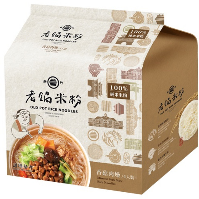 老鍋 米粉 香菇肉燥, 1個