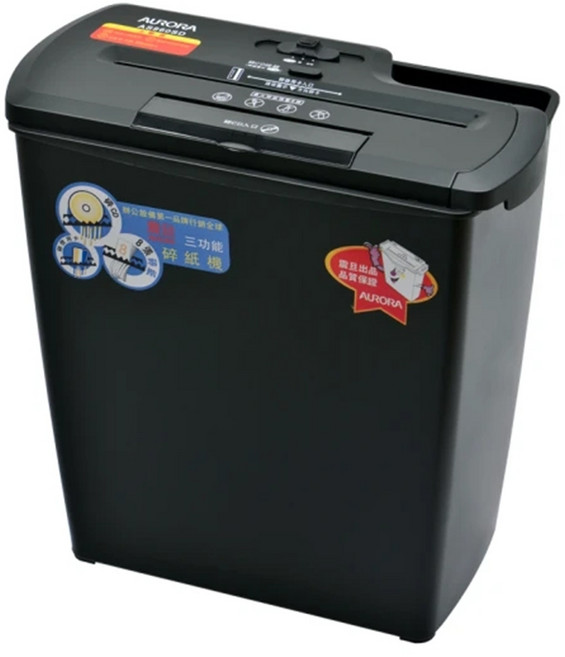 AURORA 震旦 A4碎紙機 AS860SD，具備信用卡與光碟碎紙功能